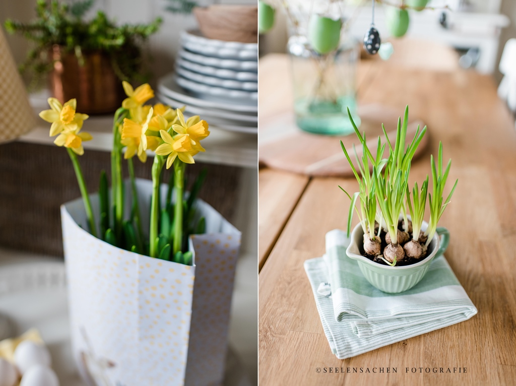 Frühjahrsspecial: It`s green! Erste Osterdeko im Haus