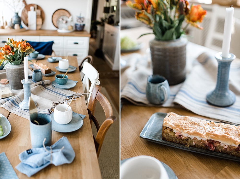 Nachmittagsjause mit frischem Erdbeer-Rhabarberkuchen und mein neues ...