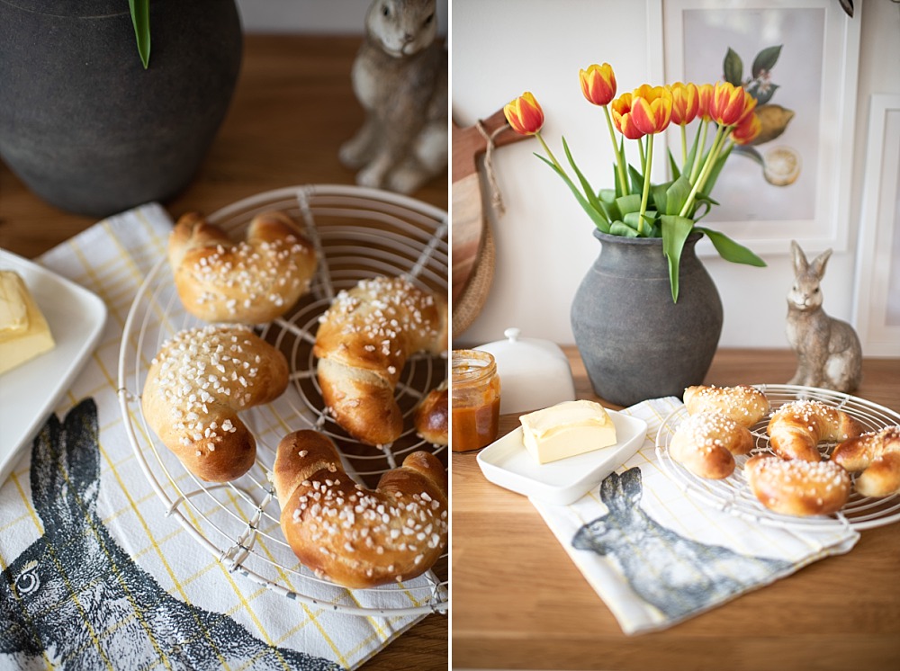 Brioche Kipferl für den Ostertisch
